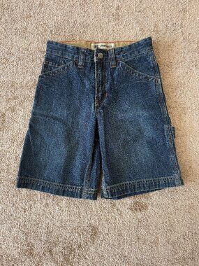 Boys Size 6 - GAP Denim Carpenter Shorts - 100% Cotton - Blue